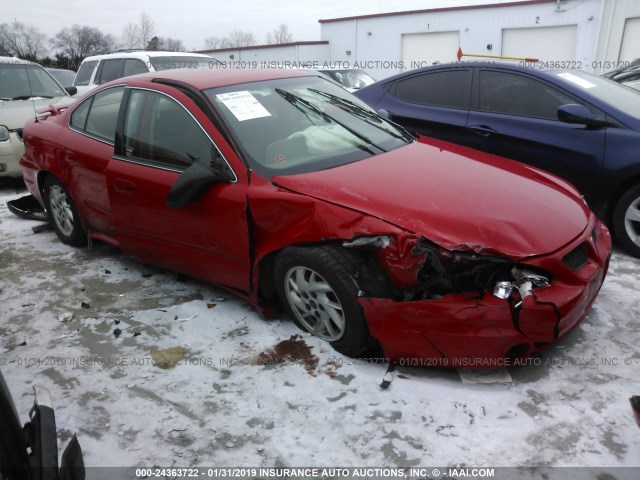 1G2NF52E23C201660 - 2003 PONTIAC GRAND AM SE1 RED photo 1