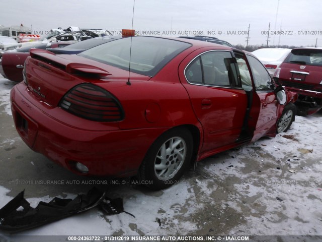 1G2NF52E23C201660 - 2003 PONTIAC GRAND AM SE1 RED photo 4