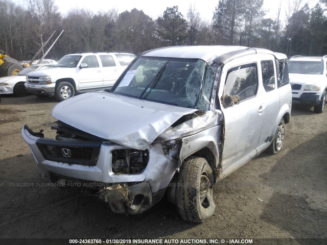 5J6YH28776L017307 - 2006 HONDA ELEMENT EX SILVER photo 2