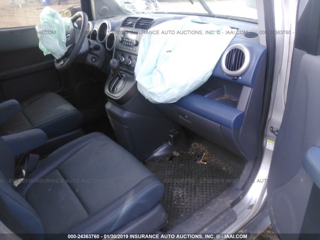 5J6YH28776L017307 - 2006 HONDA ELEMENT EX SILVER photo 5