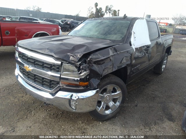 3GCUKREC4GG259664 - 2016 CHEVROLET SILVERADO K1500 LT BLACK photo 2