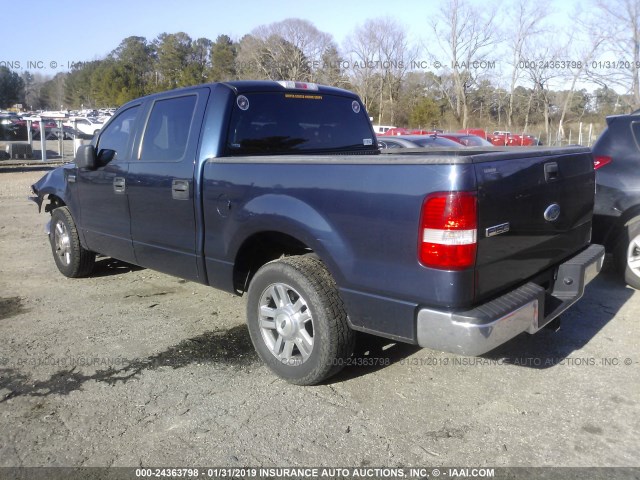 1FTPW12V26FA82069 - 2006 FORD F150 SUPERCREW მუქი ლურჯი ფოტო 3