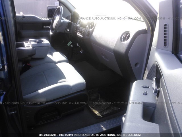 1FTPW12V26FA82069 - 2006 FORD F150 SUPERCREW მუქი ლურჯი ფოტო 5