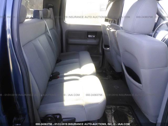 1FTPW12V26FA82069 - 2006 FORD F150 SUPERCREW მუქი ლურჯი ფოტო 8