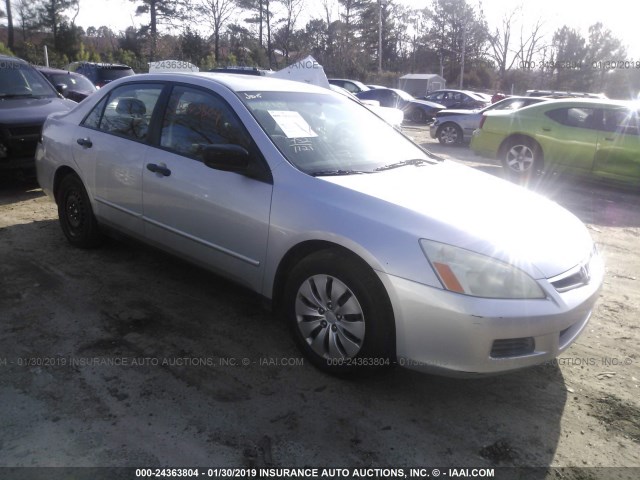 JHMCM56117C006430 - 2007 HONDA ACCORD VALUE SILVER photo 1