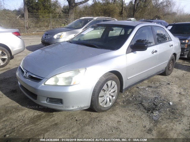 JHMCM56117C006430 - 2007 HONDA ACCORD VALUE SILVER photo 2