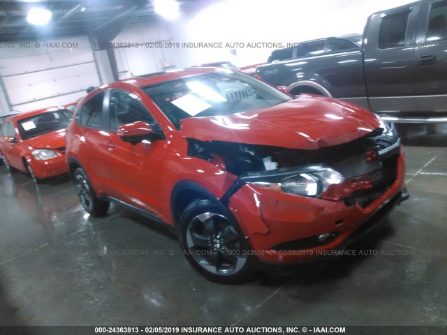 3CZRU6H59JG705238 - 2018 HONDA HR-V EX RED photo 1