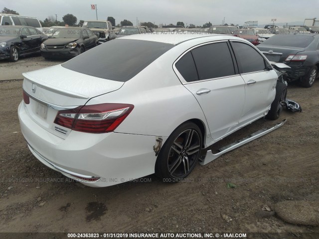 1HGCR2F12HA088720 - 2017 HONDA ACCORD SPORT SPECIAL EDITION WHITE photo 4