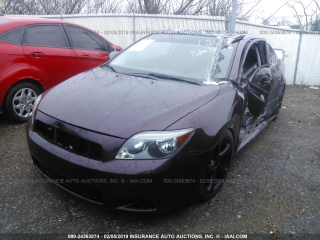 JTKDE177270159181 - 2007 TOYOTA SCION TC მუქწითელი ფოტო 2