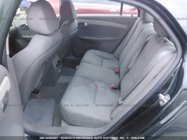 1G1ZC5EU6CF379703 - 2012 CHEVROLET MALIBU 1LT BLACK photo 8