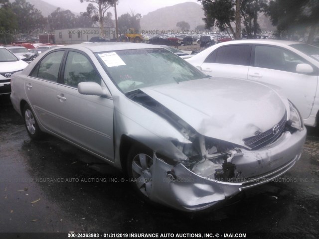 4T1BE32K83U780512 - 2003 TOYOTA CAMRY LE/XLE/SE SILVER photo 1