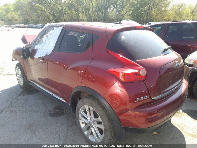 JN8AF5MR6DT223676 - 2013 NISSAN JUKE S/SV/SL RED photo 3