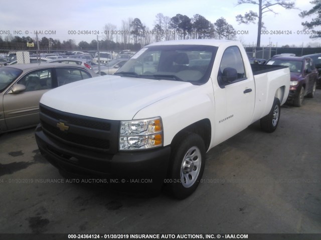 1GCNCPEX5CZ329627 - 2012 CHEVROLET SILVERADO C1500 WHITE photo 2