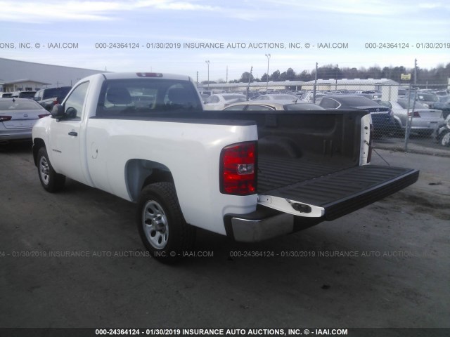 1GCNCPEX5CZ329627 - 2012 CHEVROLET SILVERADO C1500 WHITE photo 3