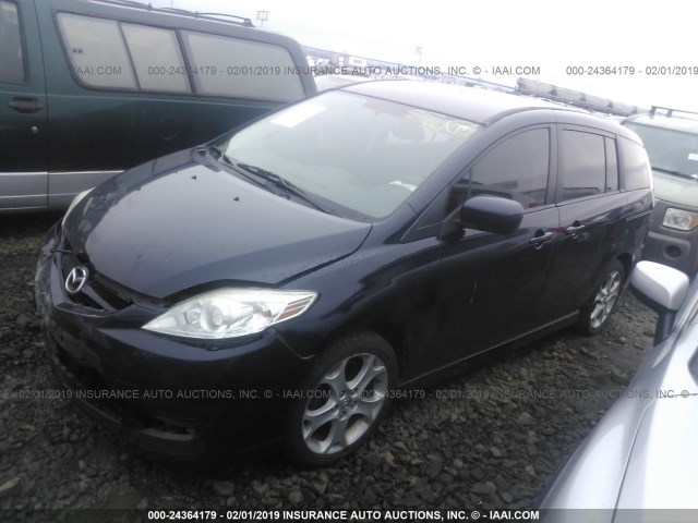 JM1CR2WL6A0366420 - 2010 MAZDA 5 BLUE photo 2