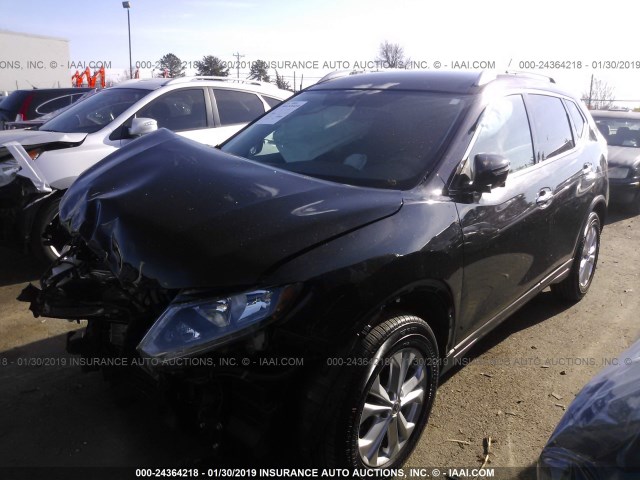 5N1AT2MN9GC764544 - 2016 NISSAN ROGUE S/SL/SV BLACK photo 2