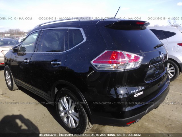 5N1AT2MN9GC764544 - 2016 NISSAN ROGUE S/SL/SV BLACK photo 3