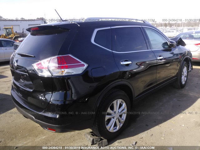 5N1AT2MN9GC764544 - 2016 NISSAN ROGUE S/SL/SV BLACK photo 4