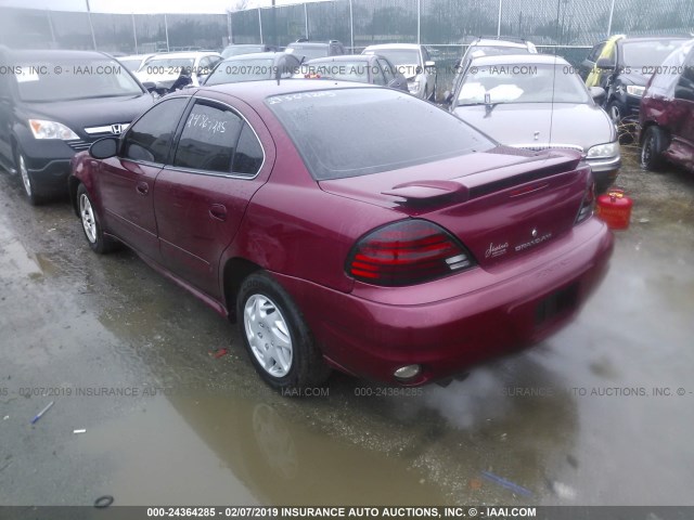 1G2NE52E85M229057 - 2005 PONTIAC GRAND AM SE MAROON photo 3