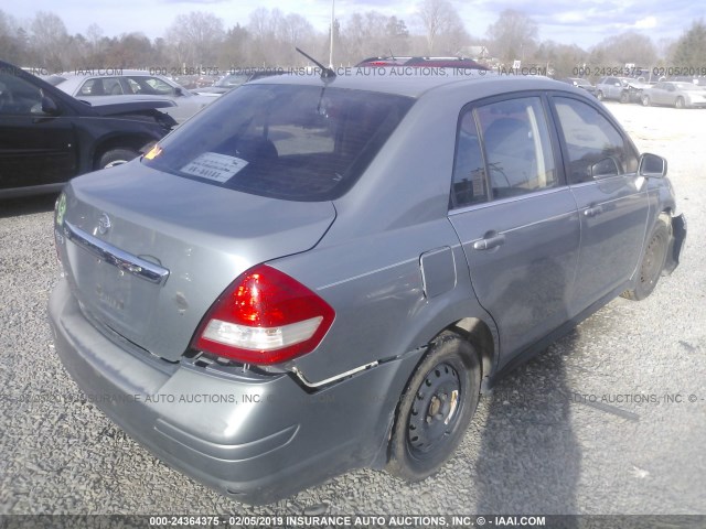 3N1BC11E67L452440 - 2007 NISSAN VERSA S/SL SILVER photo 4