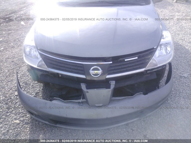 3N1BC11E67L452440 - 2007 NISSAN VERSA S/SL SILVER photo 6