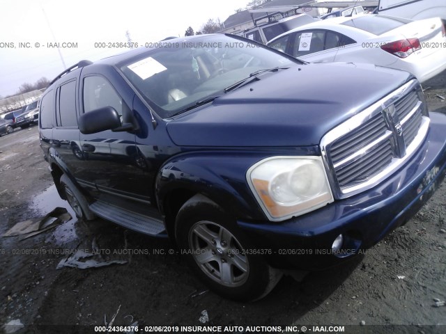 1D4HB58D64F220203 - 2004 DODGE DURANGO LIMITED BLUE photo 1