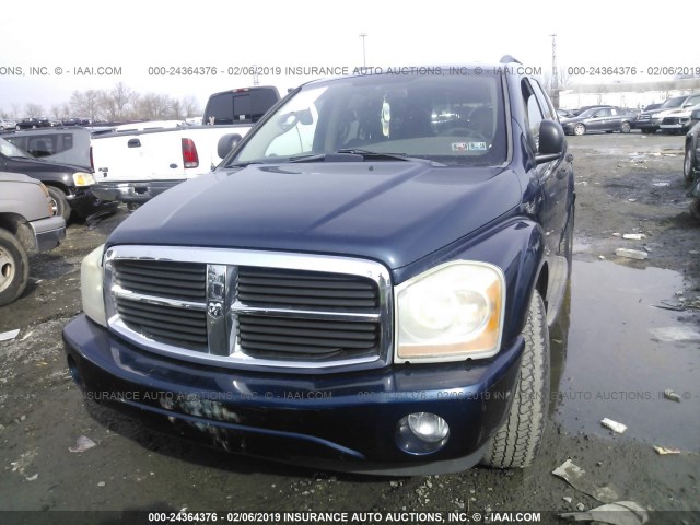 1D4HB58D64F220203 - 2004 DODGE DURANGO LIMITED BLUE photo 6