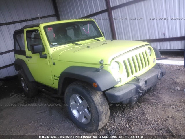 1C4AJWAGXGL330754 - 2016 JEEP WRANGLER SPORT GREEN photo 1