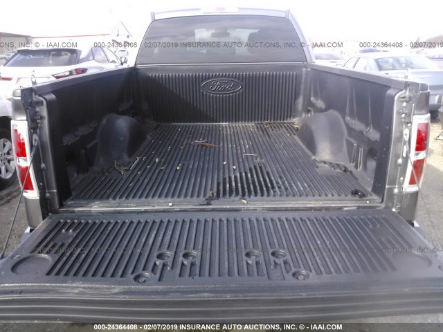 1FTFX1CF6EFB43325 - 2014 FORD F150 SUPER CAB GRAY photo 8