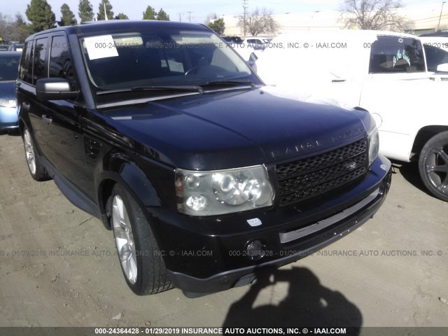 SALSH23496A903108 - 2006 LAND ROVER RANGE ROVER SPORT SUPERCHARGED BLACK photo 1