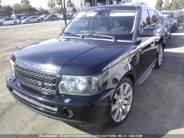 SALSH23496A903108 - 2006 LAND ROVER RANGE ROVER SPORT SUPERCHARGED BLACK photo 2