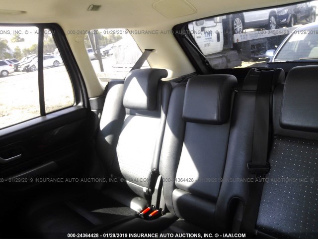 SALSH23496A903108 - 2006 LAND ROVER RANGE ROVER SPORT SUPERCHARGED BLACK photo 8