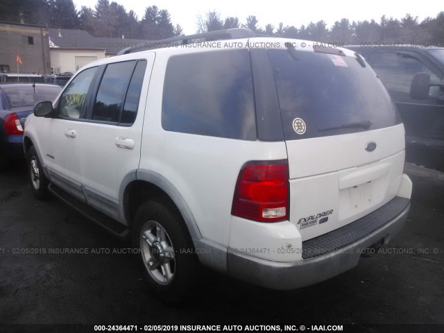 1FMZU73E32ZB42185 - 2002 FORD EXPLORER XLT WHITE photo 3