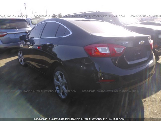 1G1BF5SM5H7231573 - 2017 CHEVROLET CRUZE PREMIER BLACK photo 3