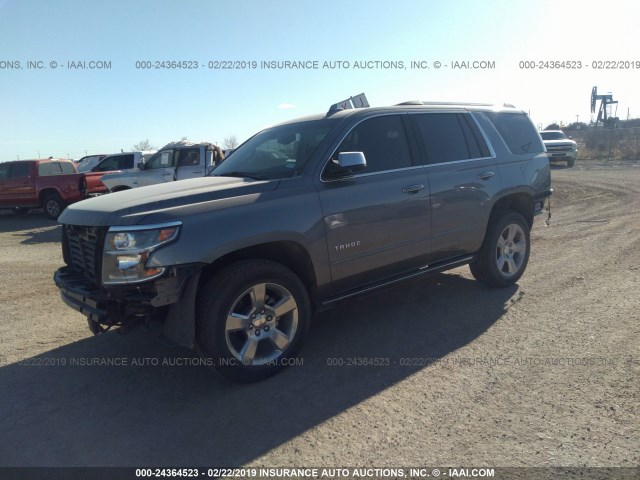 1GNSCCKC9KR106543 - 2019 CHEVROLET TAHOE C1500 PREMIER BLUE photo 2