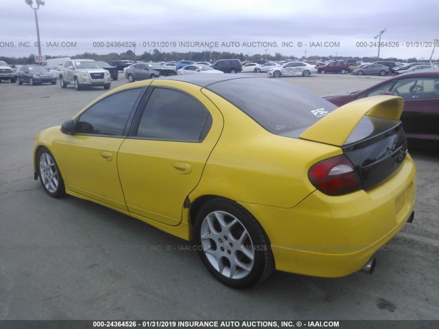 1B3ES66SX3D216528 - 2003 DODGE NEON SRT-4 YELLOW photo 3