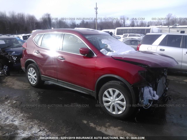 JN8AT2MV3HW263366 - 2017 NISSAN ROGUE S/SL/SV RED photo 1