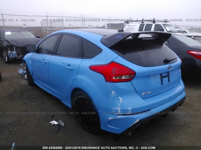 WF0DP3TH1J4127539 - 2018 FORD FOCUS RS BLUE photo 3