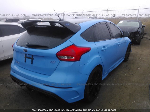 WF0DP3TH1J4127539 - 2018 FORD FOCUS RS BLUE photo 4