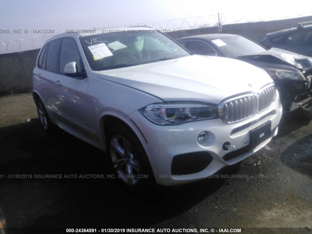 5UXKR6C57H0J84730 - 2017 BMW X5 XDRIVE50I WHITE photo 1