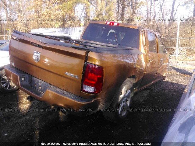 1C6RD7KT6CS242772 - 2012 DODGE RAM 1500 ST ORANGE photo 4