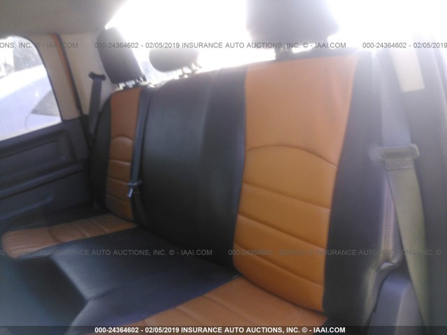 1C6RD7KT6CS242772 - 2012 DODGE RAM 1500 ST ORANGE photo 8