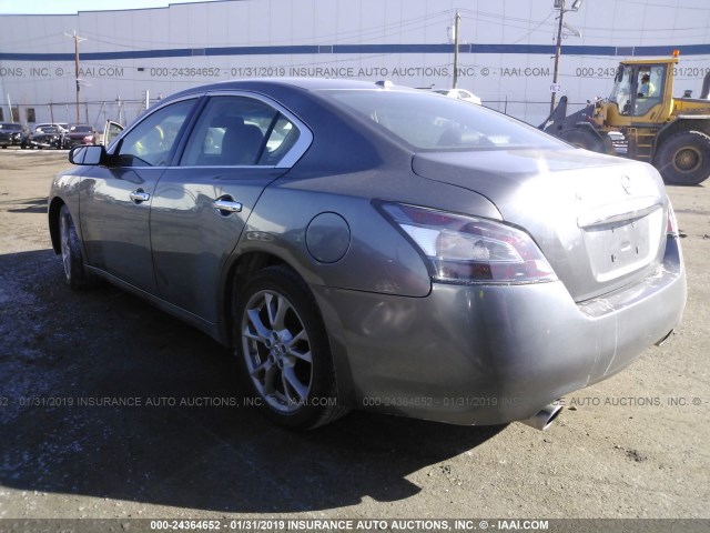 1N4AA5AP0EC478120 - 2014 NISSAN MAXIMA S/SV GRAY photo 3