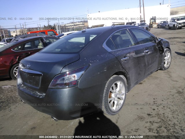 1N4AA5AP0EC478120 - 2014 NISSAN MAXIMA S/SV GRAY photo 4