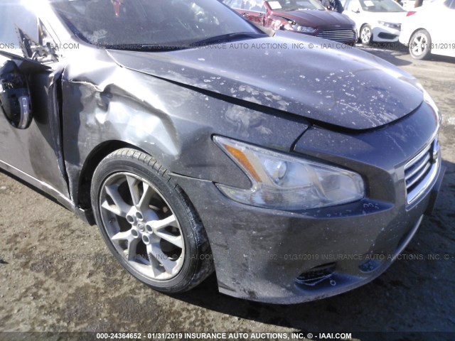 1N4AA5AP0EC478120 - 2014 NISSAN MAXIMA S/SV GRAY photo 6