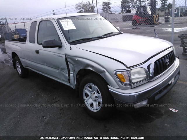 5TEVL52N23Z280351 - 2003 TOYOTA TACOMA XTRACAB SILVER photo 1