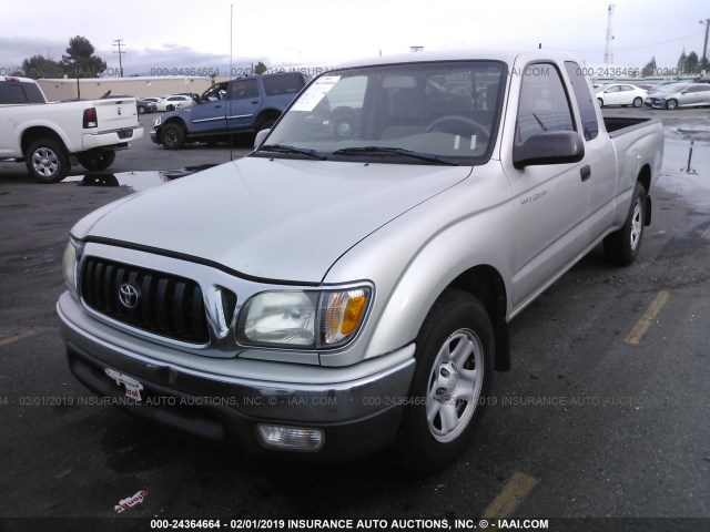 5TEVL52N23Z280351 - 2003 TOYOTA TACOMA XTRACAB SILVER photo 2