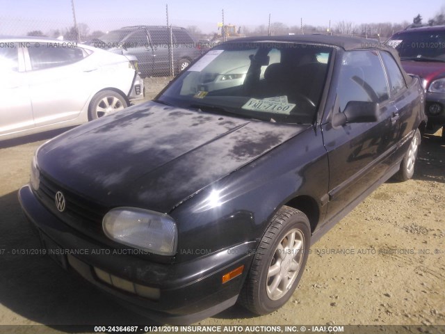 3VWAA81E9WM806402 - 1998 VOLKSWAGEN CABRIO BLACK photo 2