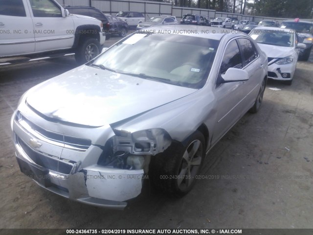 1G1ZC5E09CF286431 - 2012 CHEVROLET MALIBU 1LT SILVER photo 2