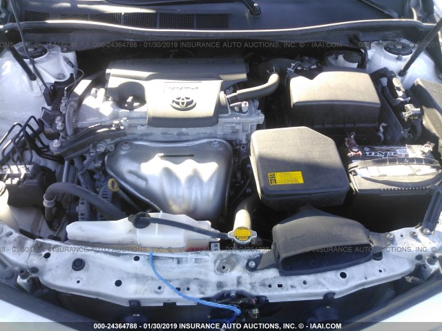 4T1BF1FK7EU430190 - 2014 TOYOTA CAMRY L/SE/LE/XLE WHITE photo 10